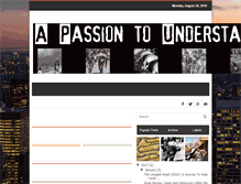 Tablet Screenshot of passiontounderstand.blogspot.com