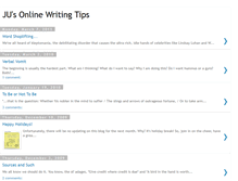 Tablet Screenshot of juonlinewritingtips.blogspot.com