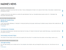 Tablet Screenshot of nadineteachnews.blogspot.com