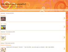 Tablet Screenshot of mencantaelespanol.blogspot.com