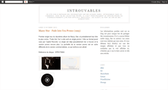 Desktop Screenshot of introuvables.blogspot.com