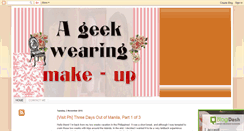 Desktop Screenshot of geekwearingmakeup.blogspot.com