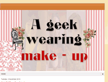 Tablet Screenshot of geekwearingmakeup.blogspot.com