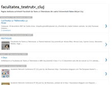 Tablet Screenshot of facultateateatrutvcluj.blogspot.com