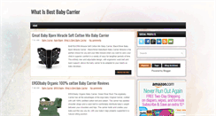 Desktop Screenshot of bestbabycarrier.blogspot.com