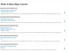 Tablet Screenshot of bestbabycarrier.blogspot.com