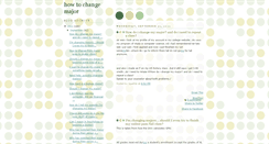 Desktop Screenshot of howtochangemajor.blogspot.com