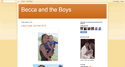 Desktop Screenshot of beccantheboys.blogspot.com
