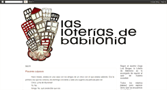 Desktop Screenshot of loteriasdebabilonia.blogspot.com