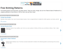 Tablet Screenshot of freeknitting.blogspot.com