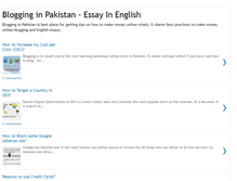 Tablet Screenshot of blogginginpakistan.blogspot.com