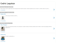 Tablet Screenshot of laquiezecedric.blogspot.com
