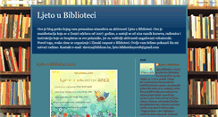 Desktop Screenshot of ljetoubiblioteci.blogspot.com