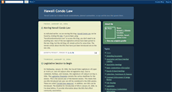 Desktop Screenshot of hawaiicondolaw.blogspot.com