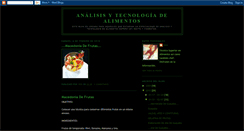 Desktop Screenshot of analisistecnologiadealimentos.blogspot.com