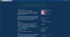 Desktop Screenshot of lawofkangster.blogspot.com