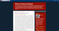 Desktop Screenshot of mencarikeluargabahagia.blogspot.com