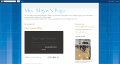 Desktop Screenshot of mrsmeyerspage.blogspot.com