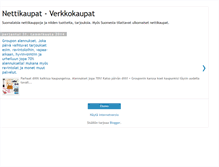 Tablet Screenshot of nettikauppaketju.blogspot.com