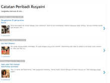 Tablet Screenshot of catatanperibadirusyaini.blogspot.com