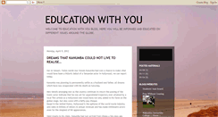 Desktop Screenshot of educationwithyou.blogspot.com