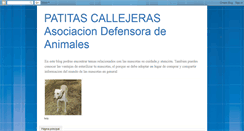 Desktop Screenshot of patitascallejeras.blogspot.com