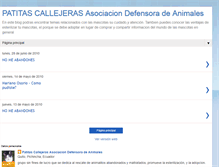 Tablet Screenshot of patitascallejeras.blogspot.com