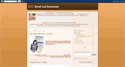 Desktop Screenshot of email-list-download.blogspot.com