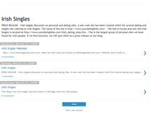 Tablet Screenshot of irishsingles.blogspot.com
