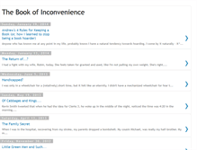 Tablet Screenshot of bookofinconvenience.blogspot.com