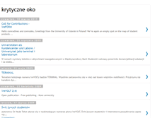 Tablet Screenshot of krytyczneoko.blogspot.com