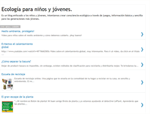 Tablet Screenshot of ecologia123.blogspot.com