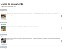 Tablet Screenshot of linhasdepensamento.blogspot.com