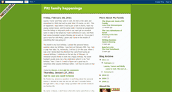 Desktop Screenshot of pittfamilyhappenings.blogspot.com