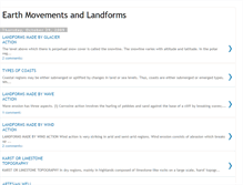 Tablet Screenshot of earthmovements-landforms.blogspot.com