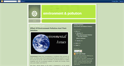 Desktop Screenshot of environmentandpollution.blogspot.com