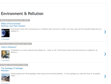 Tablet Screenshot of environmentandpollution.blogspot.com