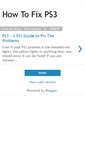 Mobile Screenshot of how-to-fix-ps3-easily.blogspot.com