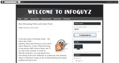 Desktop Screenshot of infoguyz.blogspot.com