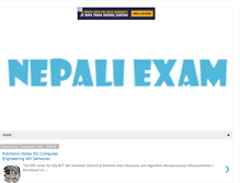 Tablet Screenshot of nepaliexam.blogspot.com