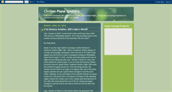 Desktop Screenshot of civilianplanespotters.blogspot.com