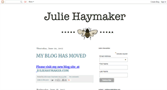 Desktop Screenshot of juliehaymaker.blogspot.com