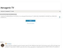 Tablet Screenshot of menagerietv.blogspot.com
