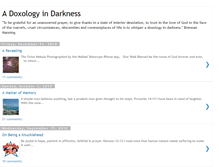 Tablet Screenshot of adoxologyindarkness.blogspot.com