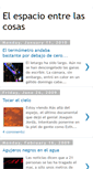Mobile Screenshot of elespacioentrelascosas.blogspot.com