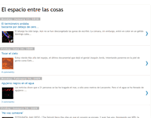 Tablet Screenshot of elespacioentrelascosas.blogspot.com
