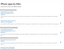 Tablet Screenshot of iphoneappsbymike.blogspot.com