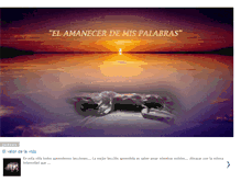 Tablet Screenshot of elamanecerdemispalabras.blogspot.com
