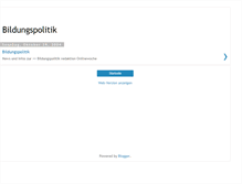 Tablet Screenshot of bildungspolitik.blogspot.com