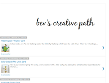 Tablet Screenshot of bevscreativepath.blogspot.com